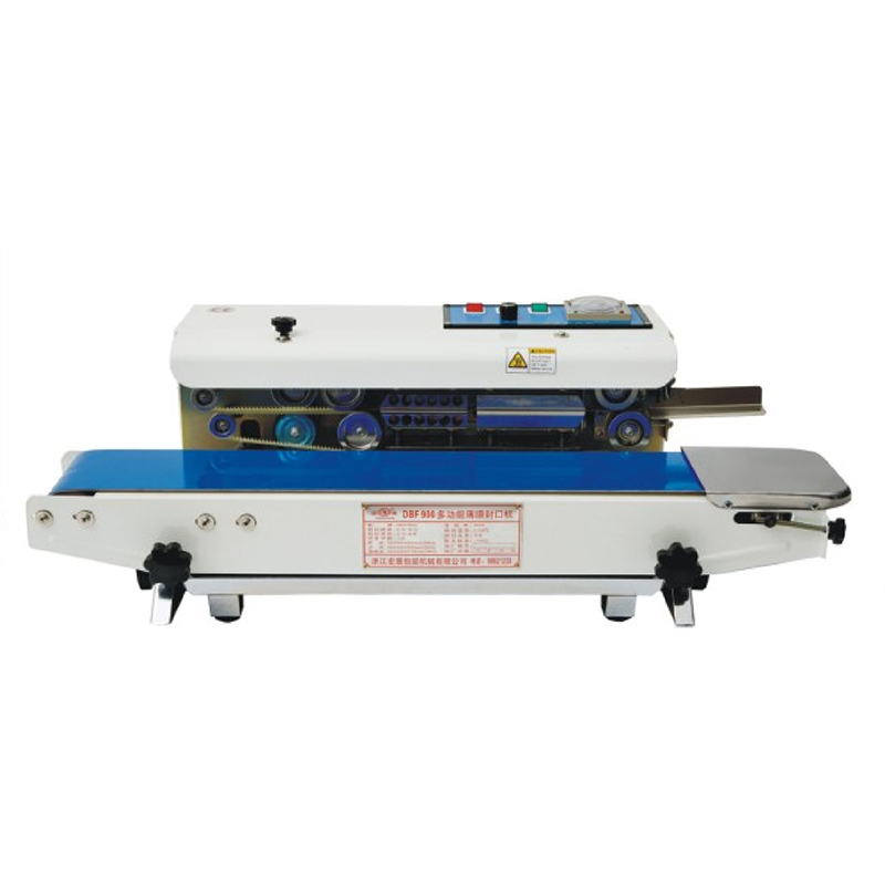 Seladora de transporte automático contínuo horizontal para selagem de filme de saco de doces de alimentos
